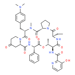 ChemSpider 2D Image | Pristinamycin IA | C45H54N8O10