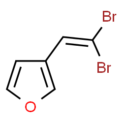 ChemSpider 2D Image | 3-(2,2-Dibromovinyl)furan | C6H4Br2O