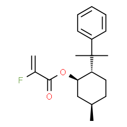 ChemSpider 2D Image | (1R,2S,5R)-5-Methyl-2-(2-phenyl-2-propanyl)cyclohexyl 2-fluoroacrylate | C19H25FO2
