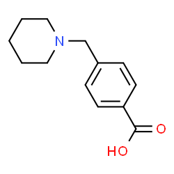 ChemSpider 2D Image | 4-(piperidinomethyl)benzoic acid | C13H17NO2