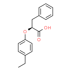 ChemSpider 2D Image | (2S)-2-(4-Ethylphenoxy)-3-phenylpropanoic acid | C17H18O3