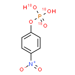 ChemSpider 2D Image | 4-Nitrophenyl dihydrogen (O,O,O'''-~18~O_3_)phosphate | C6H6NO318O3P