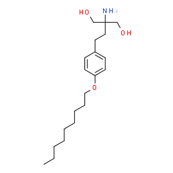 ChemSpider 2D Image | 2-Amino-2-{2-[4-(nonyloxy)phenyl]ethyl}-1,3-propanediol | C20H35NO3