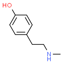 ChemSpider 2D Image | N-Methyltyramine | C9H13NO