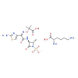 ChemSpider 2D Image | Aztreonam lysine | C19H31N7O10S2