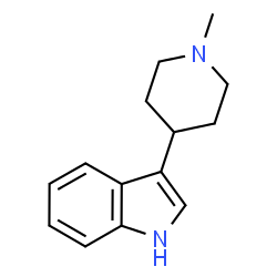 ChemSpider 2D Image | 3-(N-Methylpiperidinyl)indole | C14H18N2