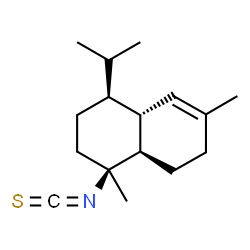 ChemSpider 2D Image | (1S,4S,4aR,8aR)-1-Isopropyl-4-isothiocyanato-4,7-dimethyl-1,2,3,4,4a,5,6,8a-octahydronaphthalene | C16H25NS