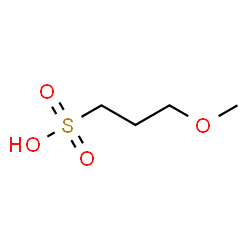 ChemSpider 2D Image | 3-Methoxy-1-propanesulfonic acid | C4H10O4S