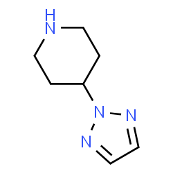 ChemSpider 2D Image | 4-(2H-1,2,3-Triazol-2-yl)piperidine | C7H12N4