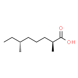 ChemSpider 2D Image | (2S,6R)-2,6-Dimethyloctanoic acid | C10H20O2
