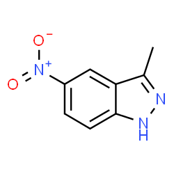 ChemSpider 2D Image | 3-Methyl-5-nitro-1H-indazole | C8H7N3O2