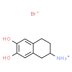 ChemSpider 2D Image | 6,7-Dihydroxy-2-aminotetraline hydrobromide | C10H14BrNO2