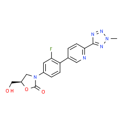 ChemSpider 2D Image | Tedizolid | C17H15FN6O3