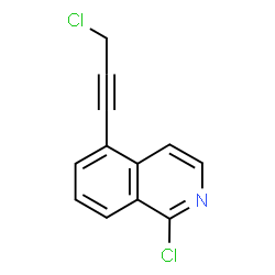 ChemSpider 2D Image | 1-Chloro-5-(3-chloro-1-propyn-1-yl)isoquinoline | C12H7Cl2N