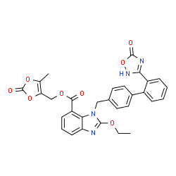 ChemSpider 2D Image | Azilsartan medoxomil | C30H24N4O8