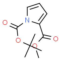 ChemSpider 2D Image | Methyl N-Boc-2-pyrrolecarboxylate | C11H15NO4