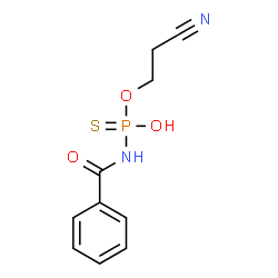 ChemSpider 2D Image | O-(2-Cyanoethyl) hydrogen benzoylphosphoramidothioate | C10H11N2O3PS