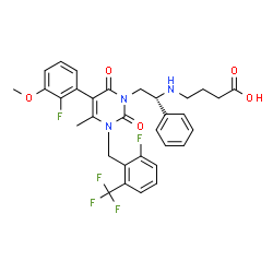 ChemSpider 2D Image | Elagolix | C32H30F5N3O5