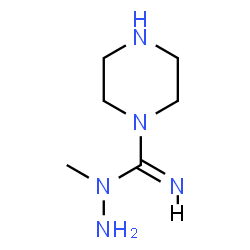 ChemSpider 2D Image | N-Methyl-1-piperazinecarboximidohydrazide | C6H15N5