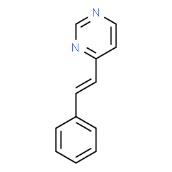 ChemSpider 2D Image | 4-[(E)-2-Phenylvinyl]pyrimidine | C12H10N2