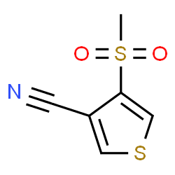ChemSpider 2D Image | 4-(Methylsulfonyl)-3-thiophenecarbonitrile | C6H5NO2S2