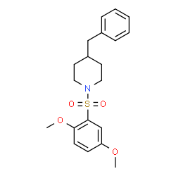 ChemSpider 2D Image | 4-Benzyl-1-[(2,5-dimethoxyphenyl)sulfonyl]piperidine | C20H25NO4S