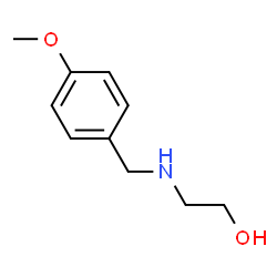 ChemSpider 2D Image | 2-[(4-Methoxybenzyl)amino]ethanol | C10H15NO2