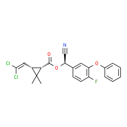 ChemSpider 2D Image | (1S)-cis-(alphaR)-cyfluthrin | C22H18Cl2FNO3