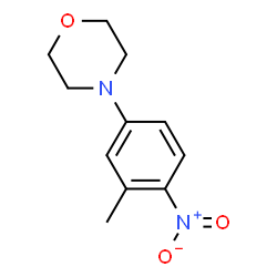 ChemSpider 2D Image | 4-(3-Methyl-4-nitrophenyl)morpholine | C11H14N2O3