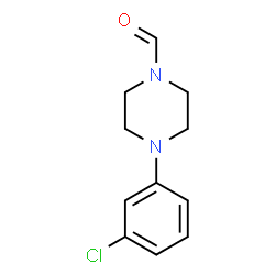 ChemSpider 2D Image | 4-(3-Chlorophenyl)-1-piperazinecarbaldehyde | C11H13ClN2O