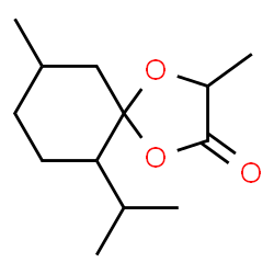 ChemSpider 2D Image | 6-Isopropyl-3,9-dimethyl-1,4-dioxaspiro[4.5]decan-2-one | C13H22O3