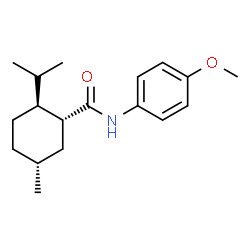 ChemSpider 2D Image | (1R,2S,5R)-2-Isopropyl-N-(4-methoxyphenyl)-5-methylcyclohexanecarboxamide | C18H27NO2