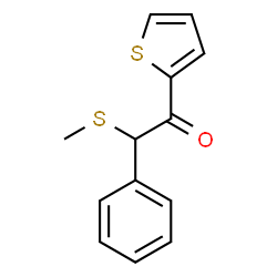 ChemSpider 2D Image | 2-(Methylsulfanyl)-2-phenyl-1-(2-thienyl)ethanone | C13H12OS2