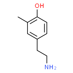 ChemSpider 2D Image | 4-(2-Aminoethyl)-2-methylphenol | C9H13NO