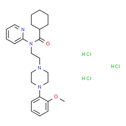 ChemSpider 2D Image | WAY-100635 HYDROCHLORIDE | C25H37Cl3N4O2
