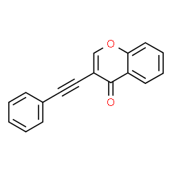 ChemSpider 2D Image | 3-(Phenylethynyl)-4H-chromen-4-one | C17H10O2