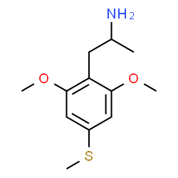 ChemSpider 2D Image | 1-(2,6-Dimethoxy-4-methylthiophenyl)-2-aminopropane | C12H19NO2S
