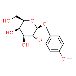 ChemSpider 2D Image | 4-METHOXYPHENYL B-D-GALACTOPYRANOSIDE | C13H18O7