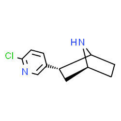 ChemSpider 2D Image | (2R,4S)-2-(6-Chloro-3-pyridinyl)-7-azabicyclo[2.2.1]heptane | C11H13ClN2