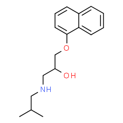 ChemSpider 2D Image | 1-(Isobutylamino)-3-(1-naphthyloxy)-2-propanol | C17H23NO2