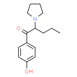 ChemSpider 2D Image | 1-(4-Hydroxyphenyl)-2-(1-pyrrolidinyl)-1-pentanone | C15H21NO2
