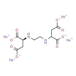 ChemSpider 2D Image | Tetrasodium (2S)-2,2'-(1,2-ethanediyldiimino)disuccinate | C10H12N2Na4O8