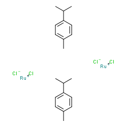 ChemSpider 2D Image | Chlororuthenium(1+) chloride - 1-isopropyl-4-methylbenzene (1:1:1) | C20H28Cl4Ru2