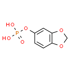 ChemSpider 2D Image | 1,3-Benzodioxol-5-yl dihydrogen phosphate | C7H7O6P