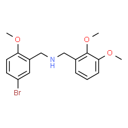 ChemSpider 2D Image | (5-Bromo-2-methoxy-benzyl)-(2,3-dimethoxy-benzyl)-amine | C17H20BrNO3