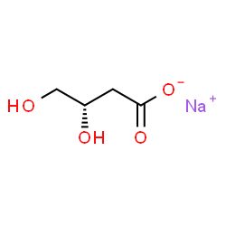 ChemSpider 2D Image | Sodium (3S)-3,4-dihydroxybutanoate | C4H7NaO4