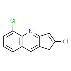ChemSpider 2D Image | 2,5-Dichloro-1H-cyclopenta[b]quinoline | C12H7Cl2N