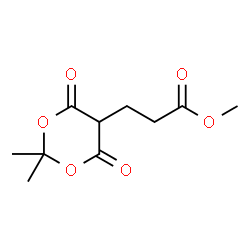 ChemSpider 2D Image | Methyl 3-(2,2-dimethyl-4,6-dioxo-1,3-dioxan-5-yl)propanoate | C10H14O6