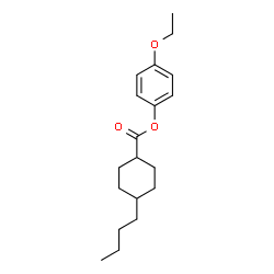 ChemSpider 2D Image | 4-Ethoxyphenyl-4-butylcyclohexancarboxylat | C19H28O3