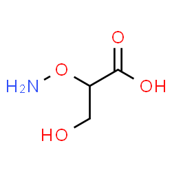 ChemSpider 2D Image | 2-(Aminooxy)-3-hydroxypropanoic acid | C3H7NO4